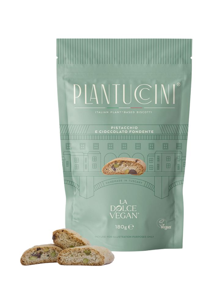 Plantuccini Cantucci Pistazie Zartbitterschokolade vegan