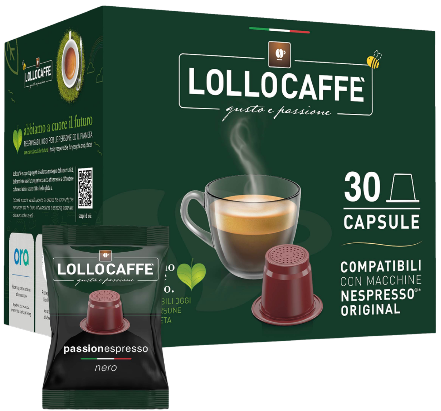 Lollo Caffe Nero Nespresso®*-kompatible Kapseln