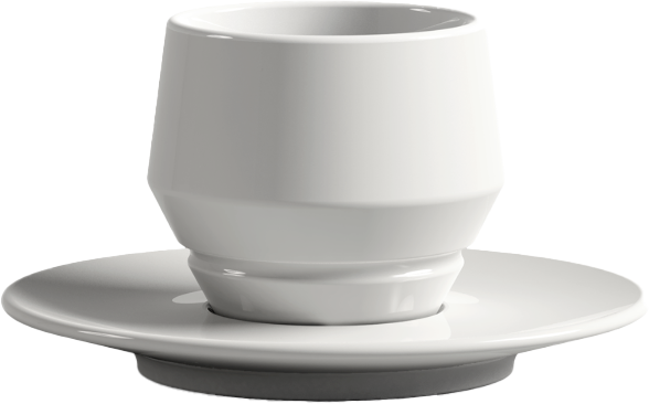 Maniko Cappuccinotasse Weiß Einzeln