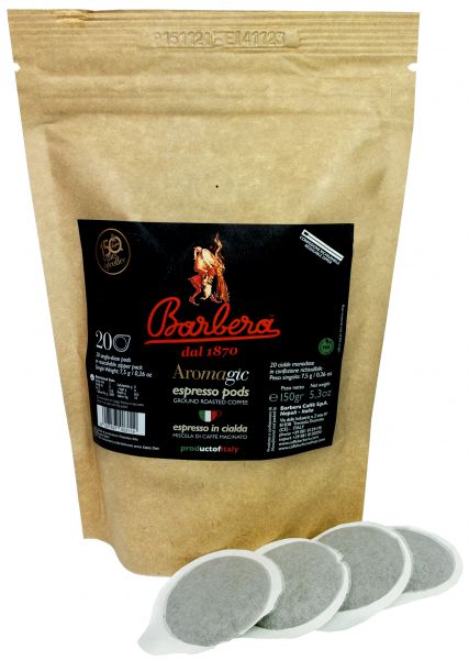 Barbera Aromagic Espresso Pads - Ohne Umverpackung