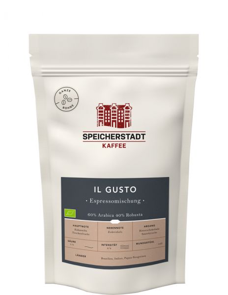 Speicherstadt Kaffee Il Gusto Espressomischung | BIO