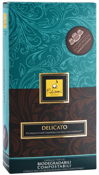 Filicori Zecchini Delicato Espresso Kapseln (Kompostierbare Kaffeekapseln)