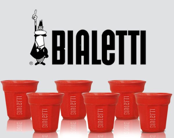 Bialetti Tassen Rot 6er Pack