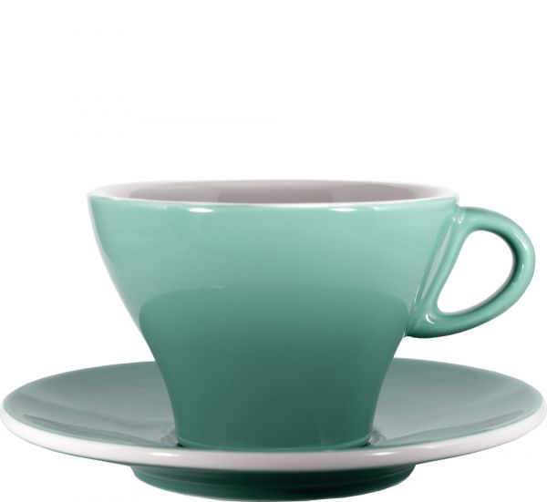 Milchkaffeetasse bunt - Mint