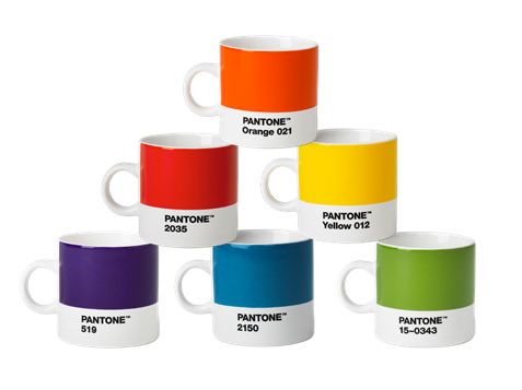 Pantone Espressotassen 6er Set klassisch