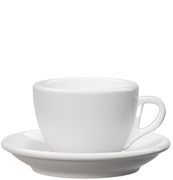 Cappuccinotasse weiß - dickwandig